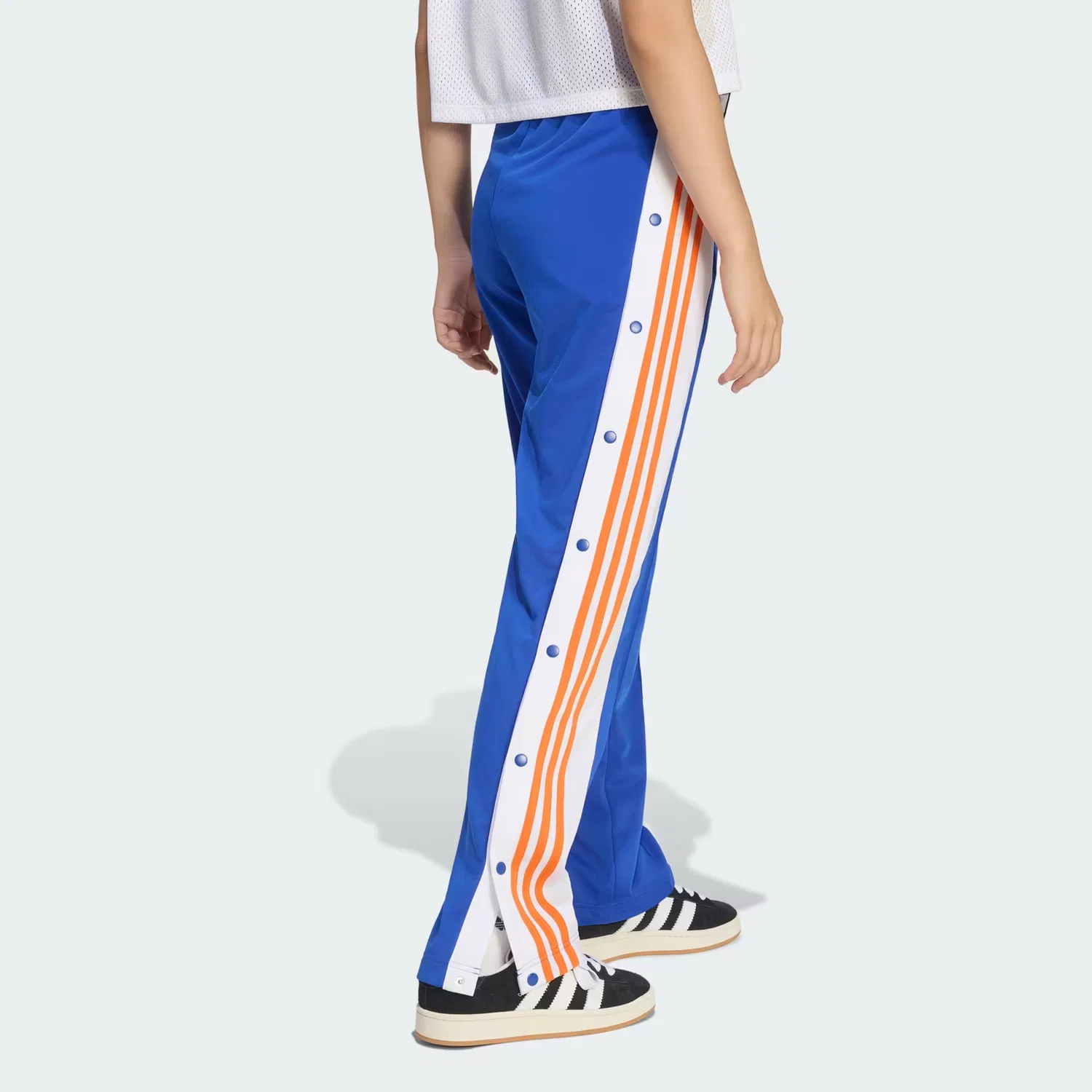 Женские спортивные брюки свободного кроя Adibreak Adidas Originals, ярко-синий/белый/оранжевый — фото 2