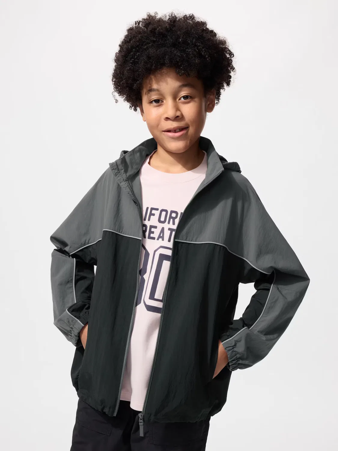Парка Uniqlo, компактная, черная