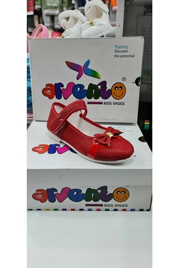 Детские балетки для девочек красные Izabel Shoes, Red