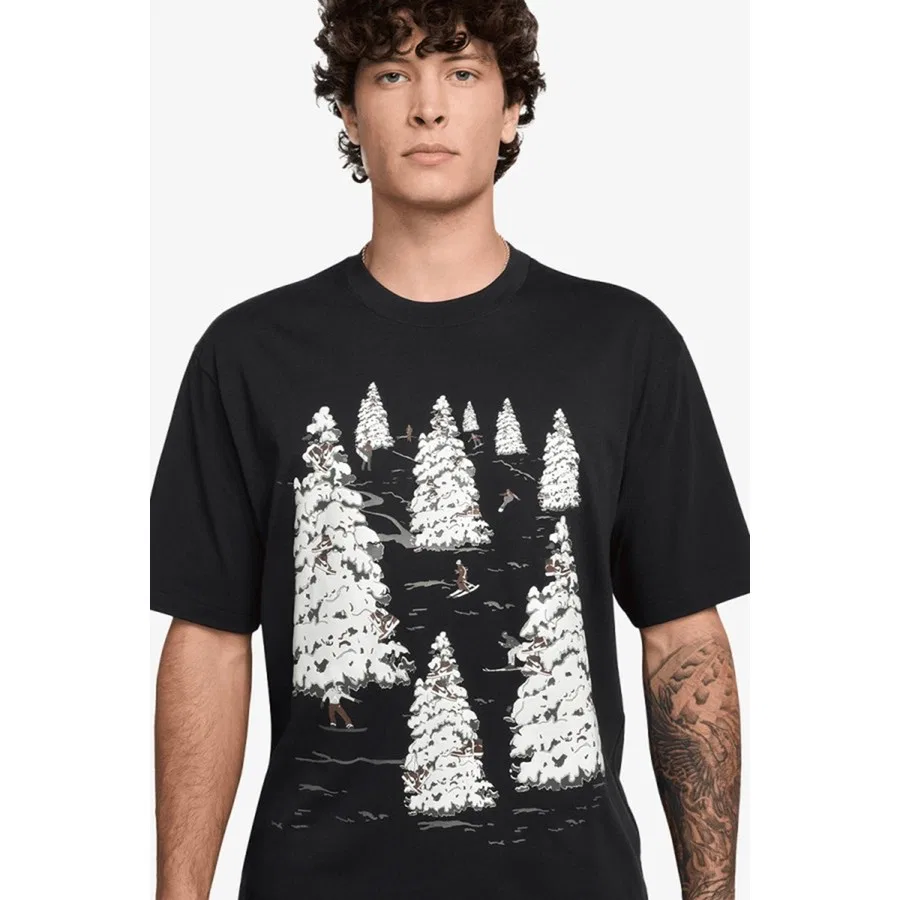 Футболка с коротким рукавом Nike Jordan Brooklyn Holiday Crew, Черный