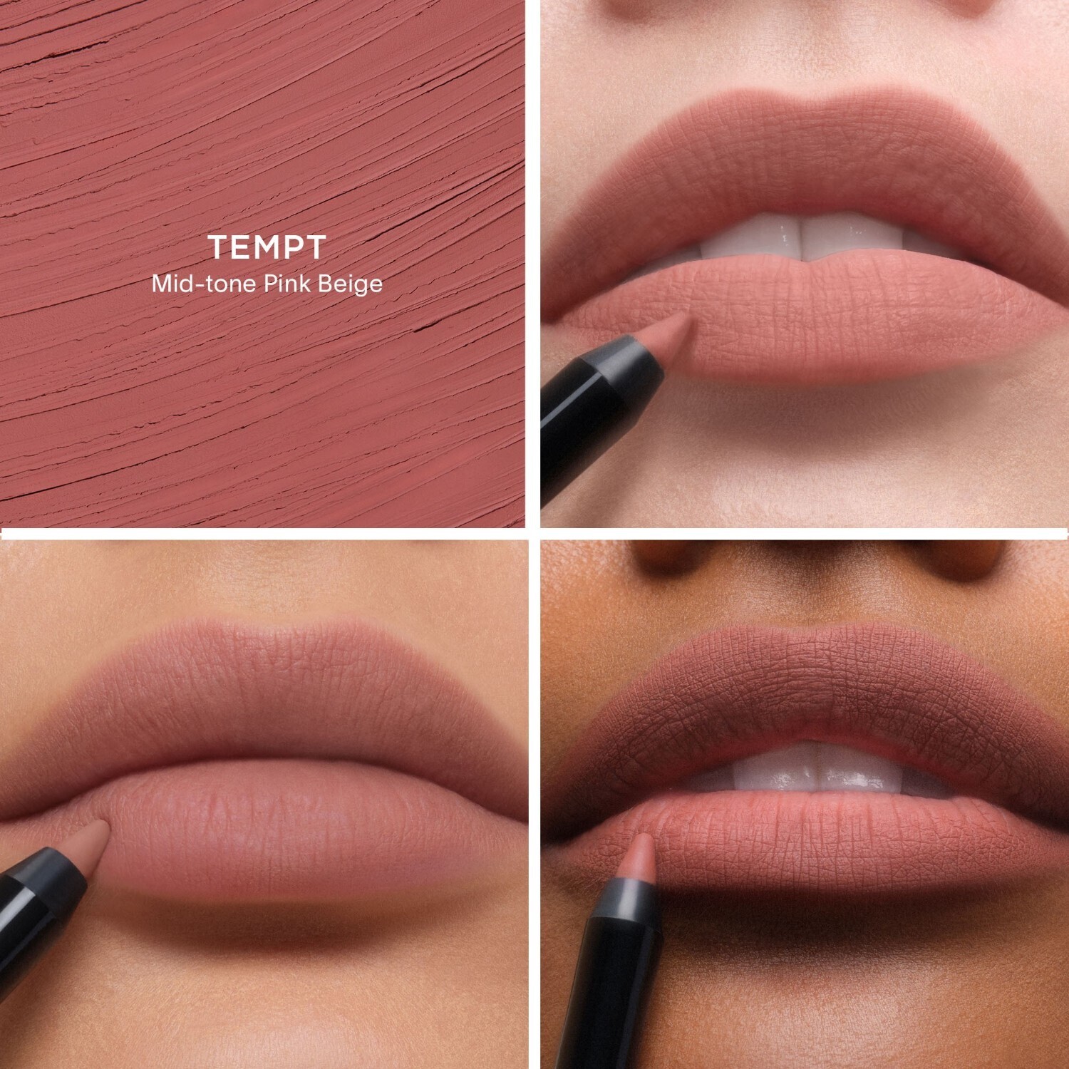 Карандаш для губ ambient shape and sculpt lip liner Hourglass, 3 - tempt, вес 1.2 гр. — фото 2