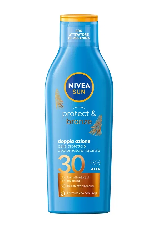 Солнцезащитный крем для загара SPF 30 Protect & Bronze Nivea, 200 мл, прозрачный — фото 2