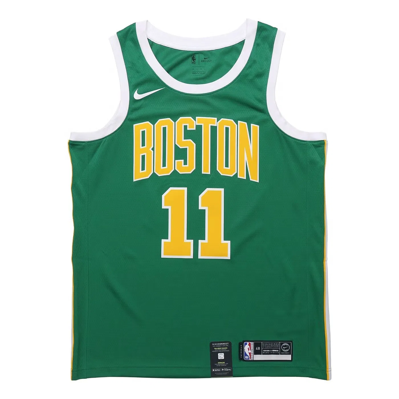 Джерси баскетбольное с принтом Earned Edition NBA Kyrie Irving Nike, зеленый