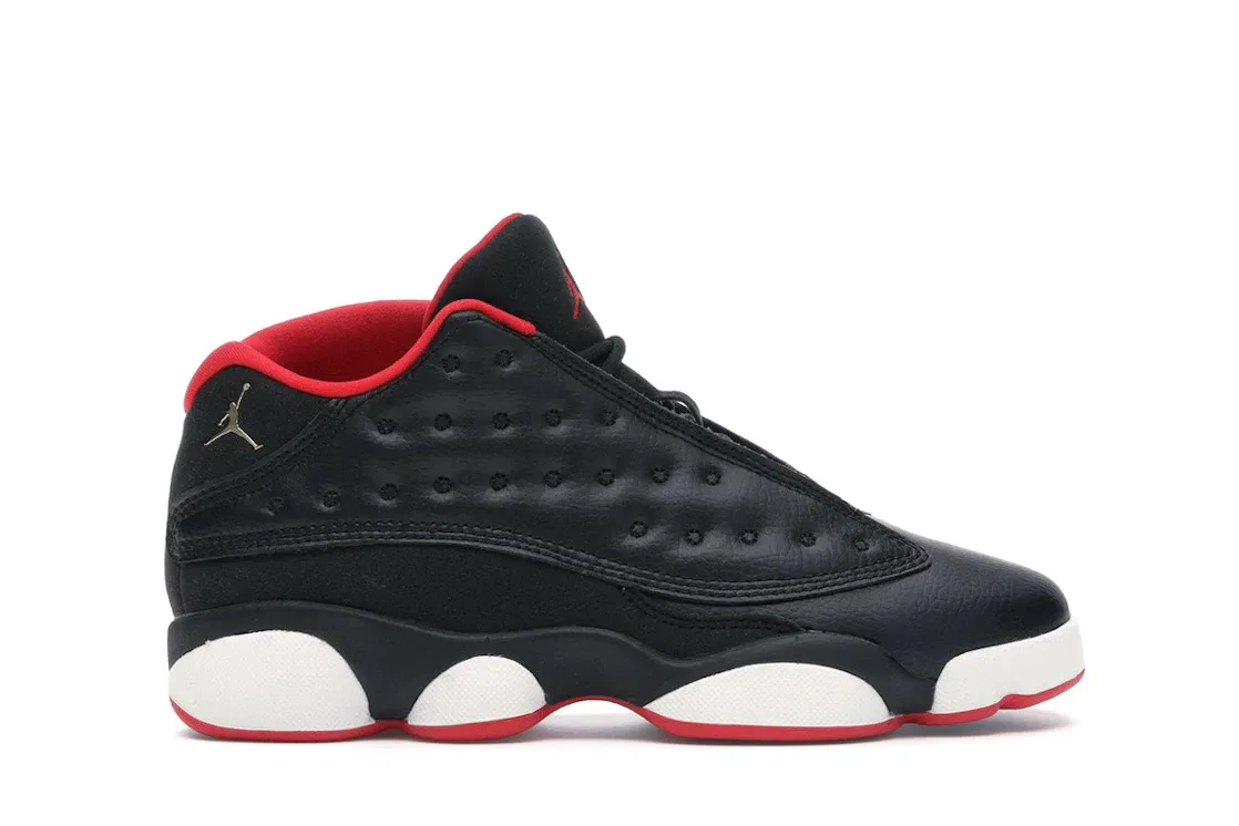 Детские кроссовки Lifestyle Jordan 13 Retro Low Jordan, Black/Metallic Gold-University Red-White
