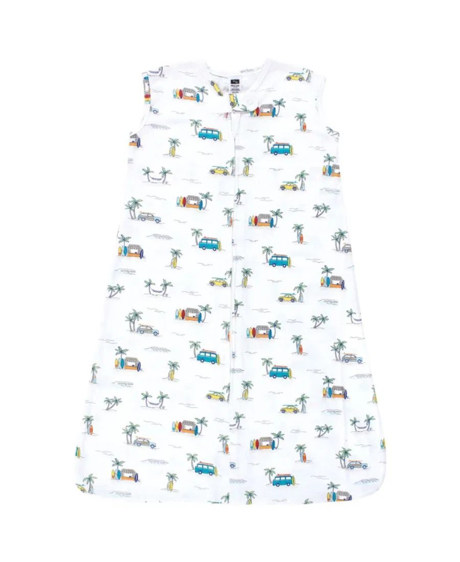 Детский спальный мешок-конверт без рукавов Cotton Sleevelessdom Slumber Shell Hudson Baby, Surfer Dude