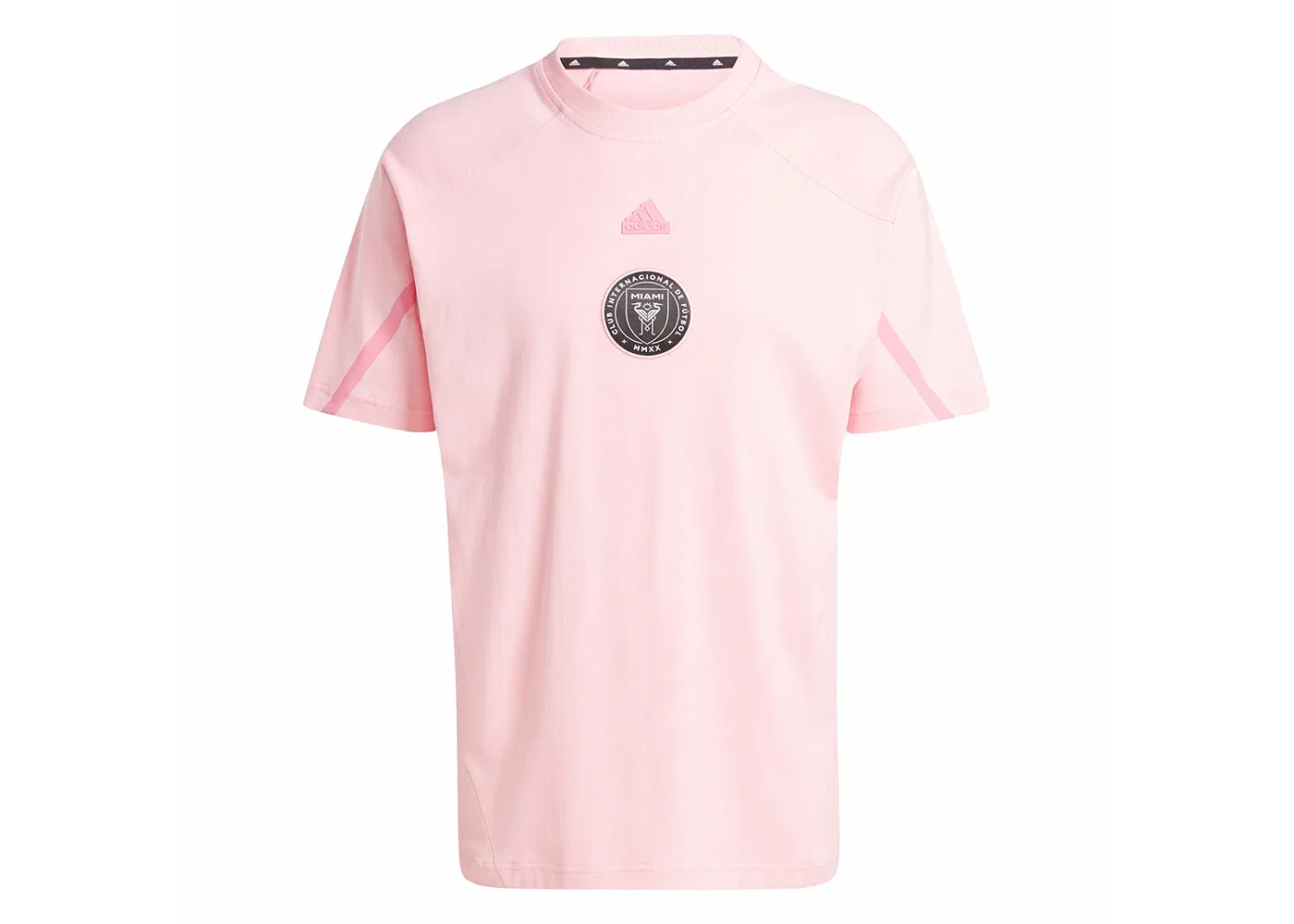 Мужская футболка с принтом Inter Miami CF Designed for Gameday Travel Adidas, цвет Light Pink