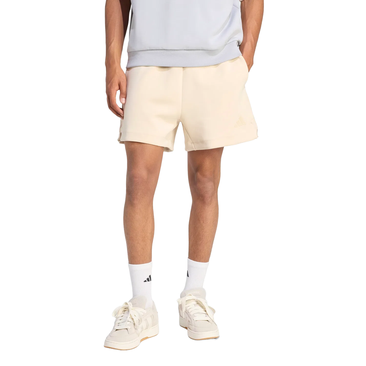 Мужские свободные шорты Lifestyle Adidas, бежевый — фото 2