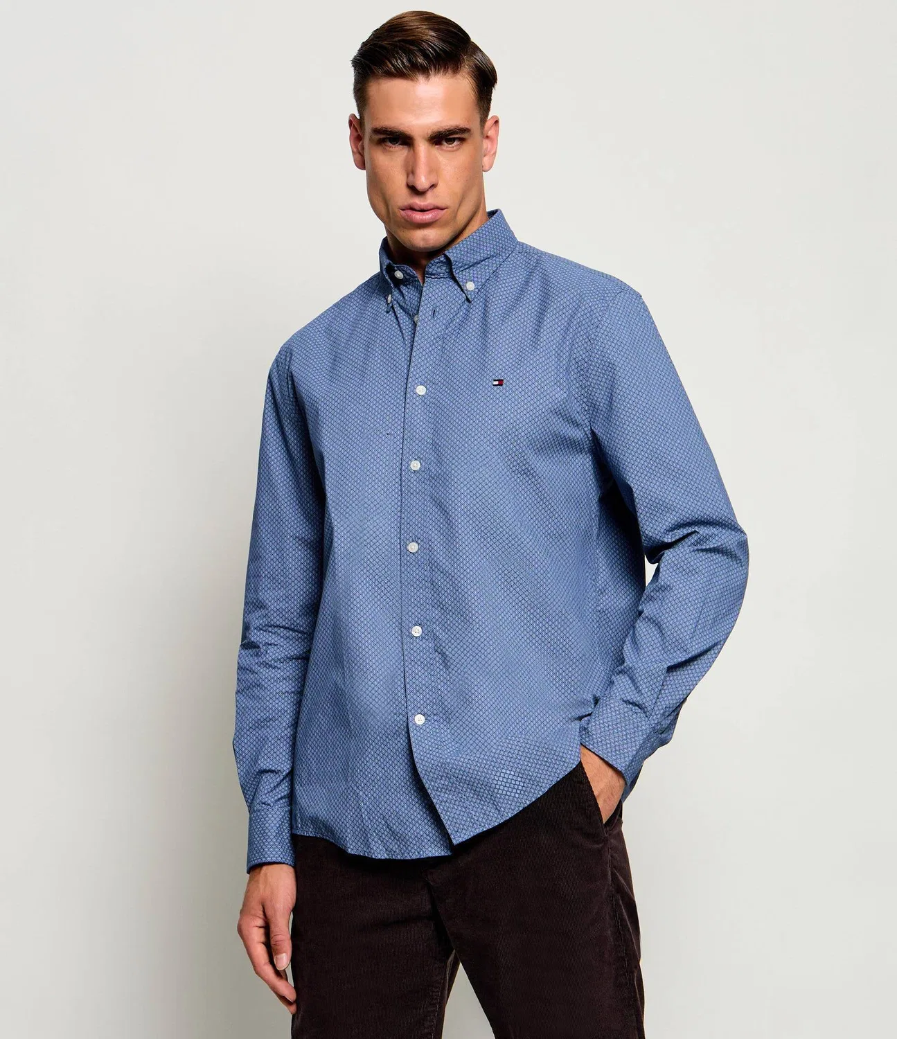 Рубашка с длинным рукавом Tommy Hilfiger, Blu — фото 3