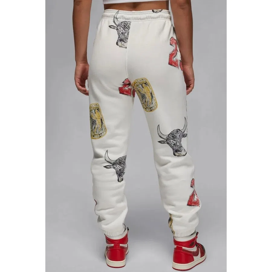 Женские спортивные брюки Nike Sportswear Jordan Brooklyn Fleece, Белый — фото 2