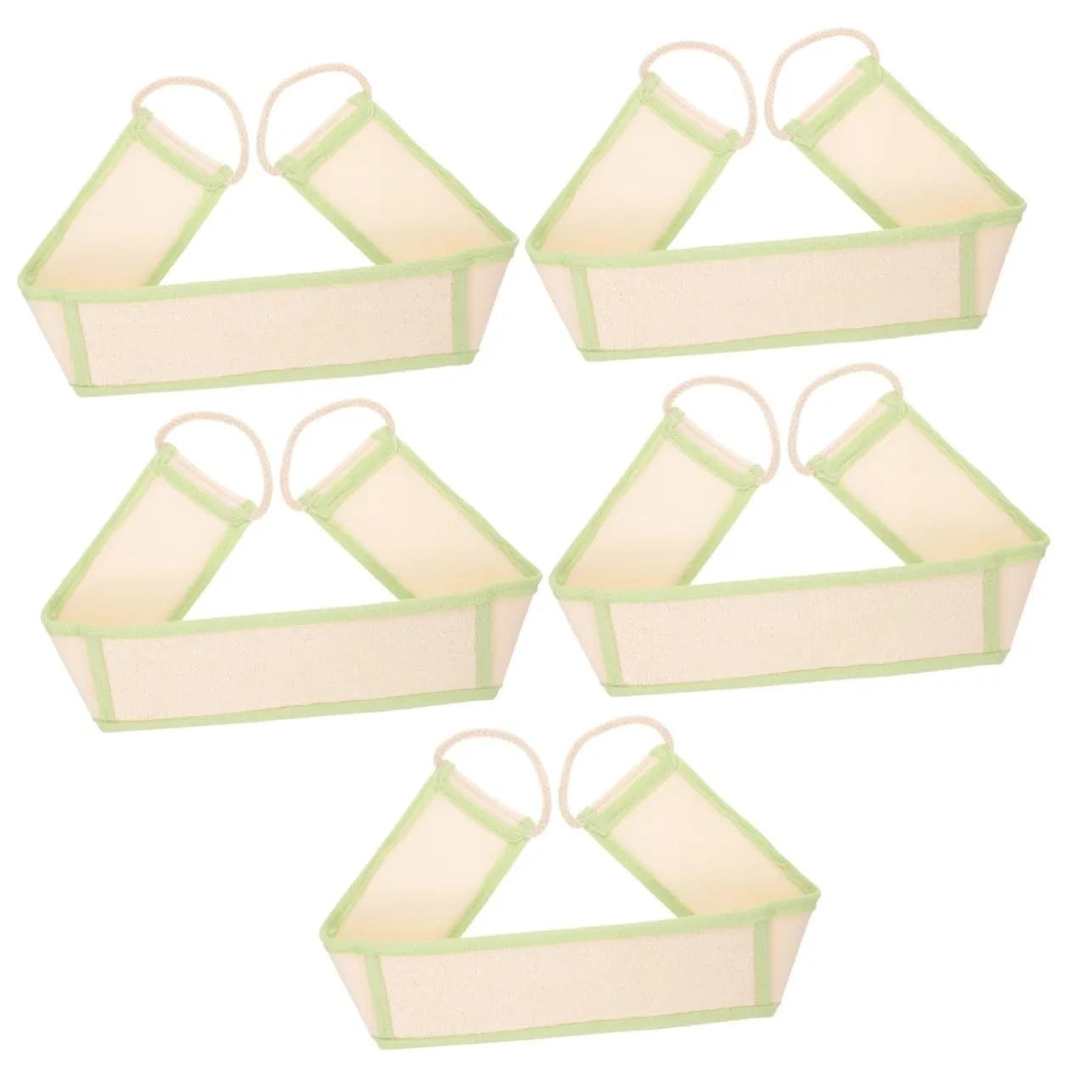 Minkissy Скраб для спины мinkissy, 5 шт, из люфы и нейлона, 70x8x0.8 см