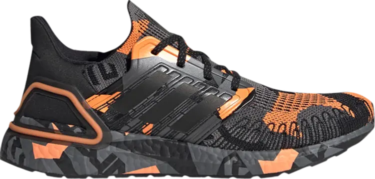 

Кроссовки Adidas UltraBoost 20 'Geometric Pack - Black Signal Orange', черный