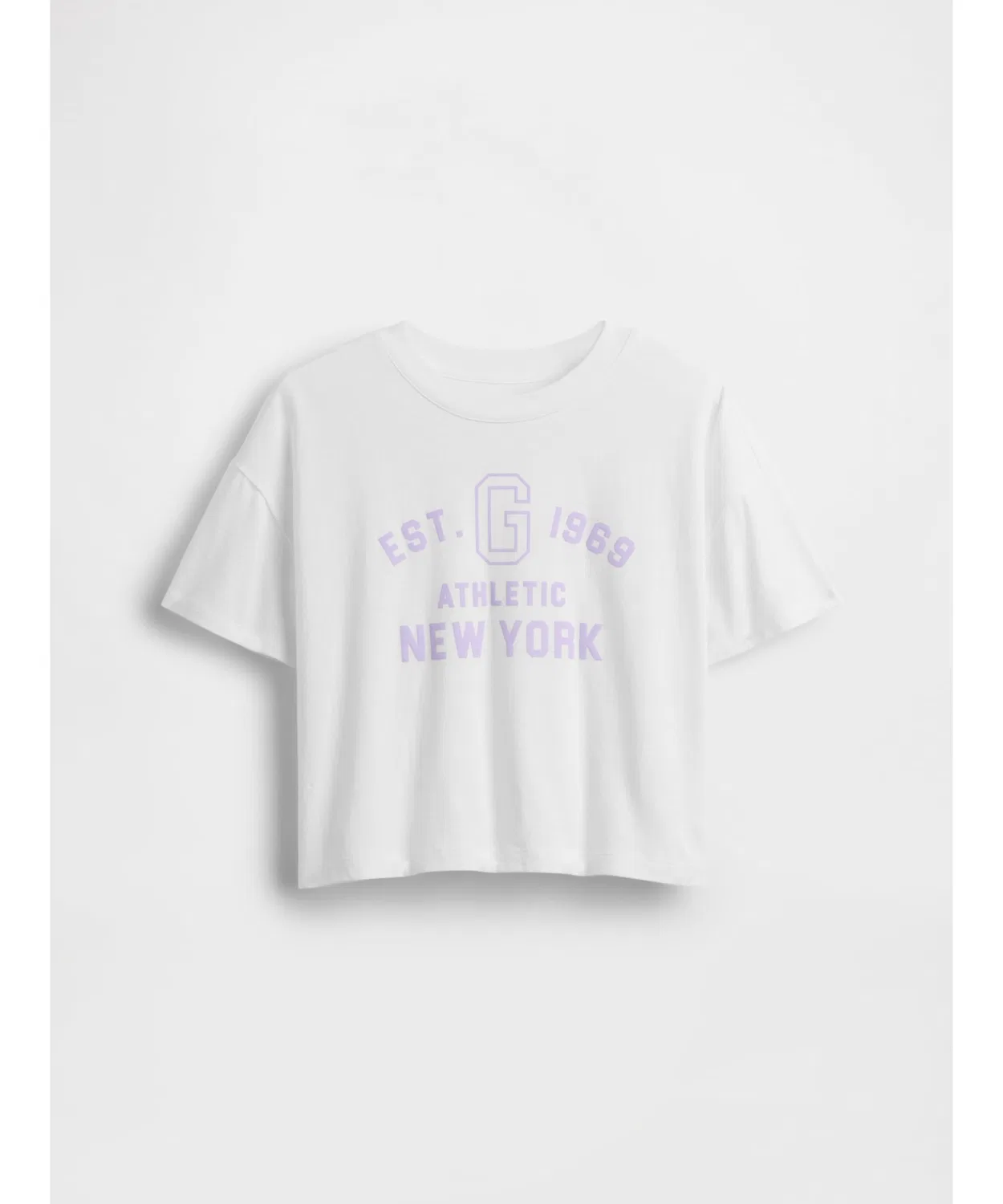 Детская футболка оверсайз с принтом GAP Logo Purple — фото 2