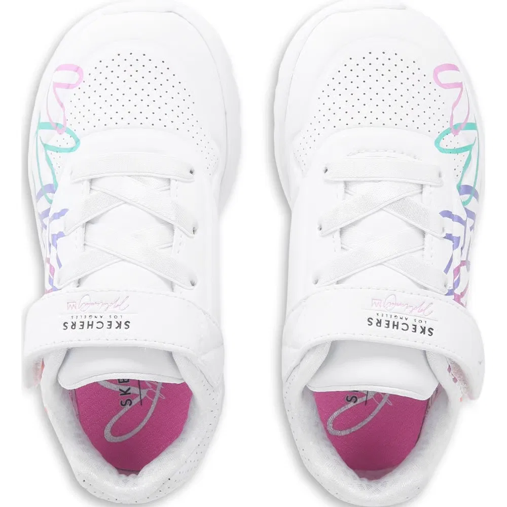Детские кроссовки Jgoldcrown Skechers, White/Multi Hearts — фото 4