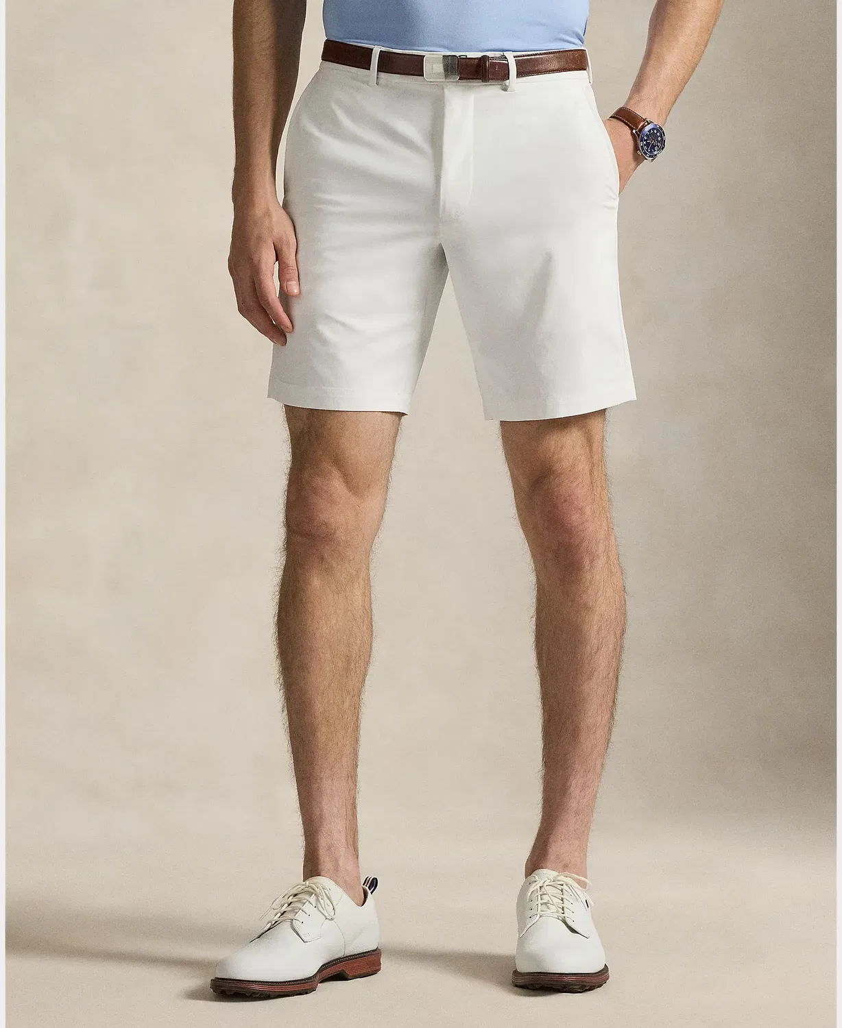 Мужские шорты технические из полиэстера Ralph Lauren, Blanco — фото 2