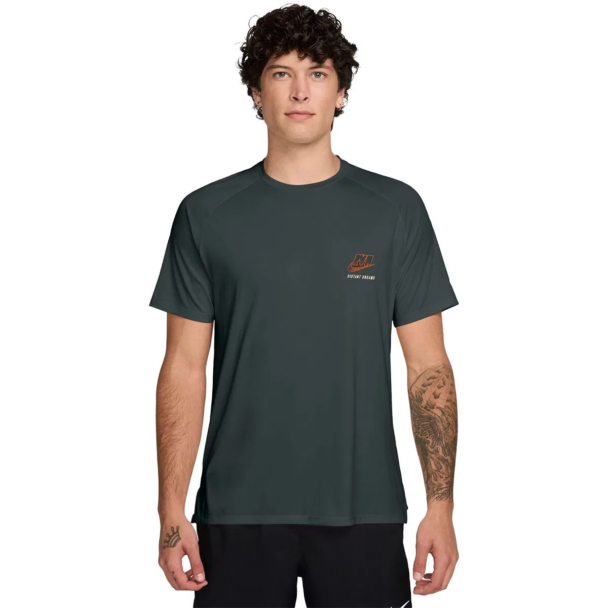 Мужская футболка с принтом Nike Dri-FIT ADV Distant Dreams T-Shirt, Black Spruce