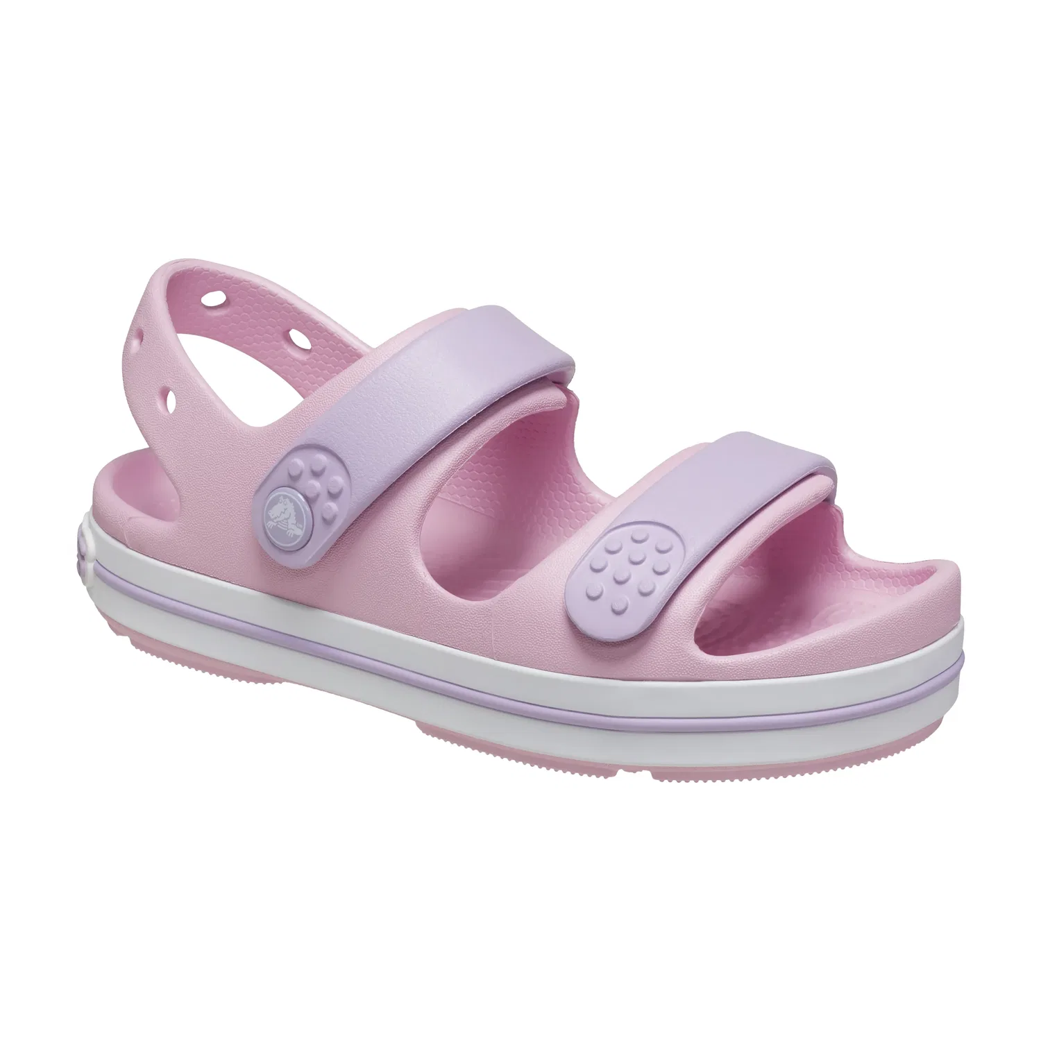 Сандалии детские с застежкой Croband Cruiser Crocs, розовый — фото 4