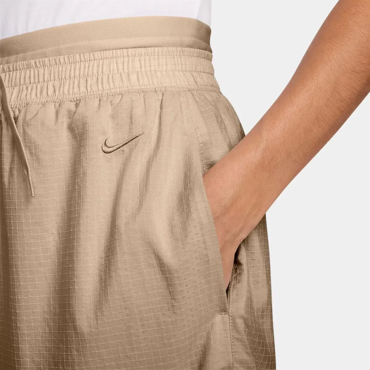Женские шорты для спорта с двойным поясом Double Waistband Short Nike, Marrón — фото 4