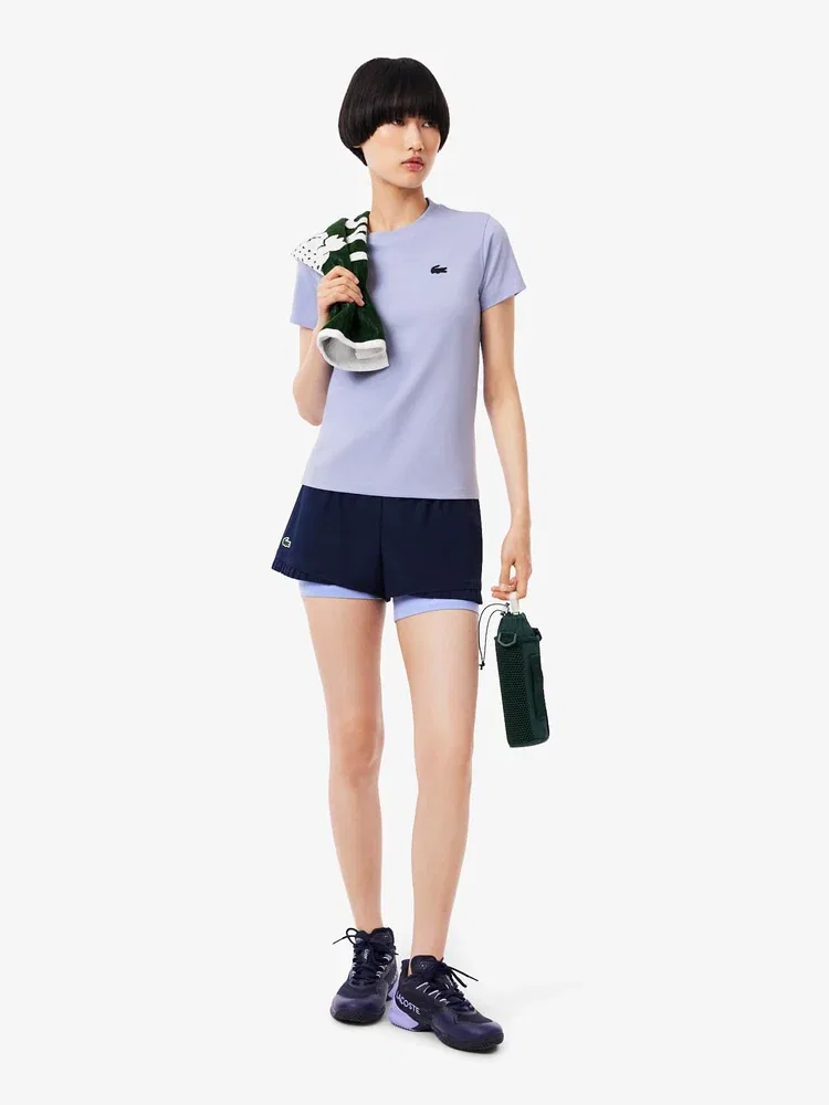 Футболка с длинным рукавом LACOSTE Training Basic, лавандовый — фото 4