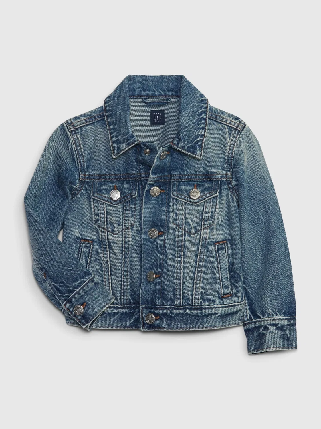 Джинсовая куртка Icon Gap, Medium Indigo