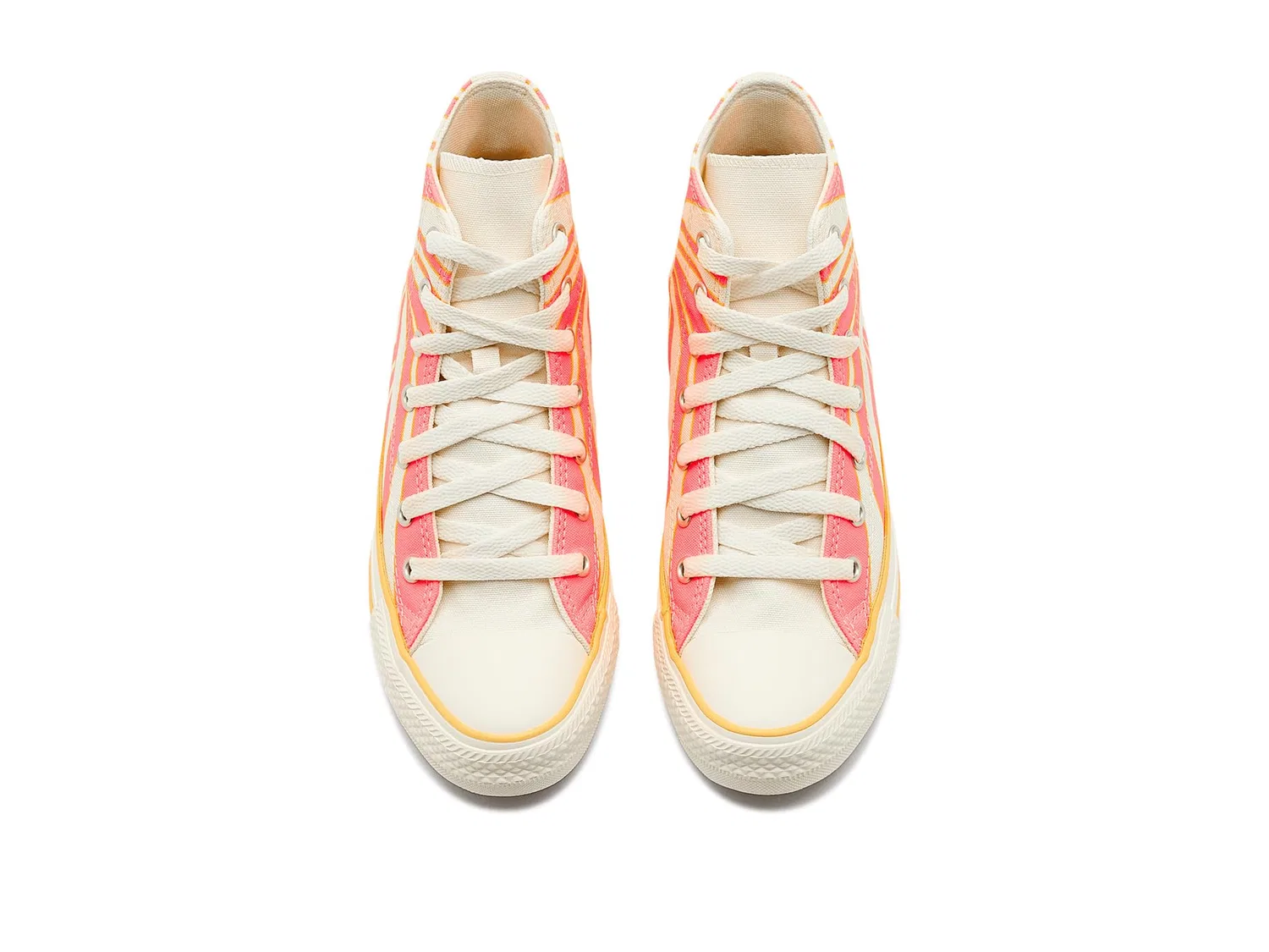 Кроссовки Chuck Taylor All Star Hi (для больших детей) Converse Kids, Egret/All Heat/Sunny Outlook — фото 3