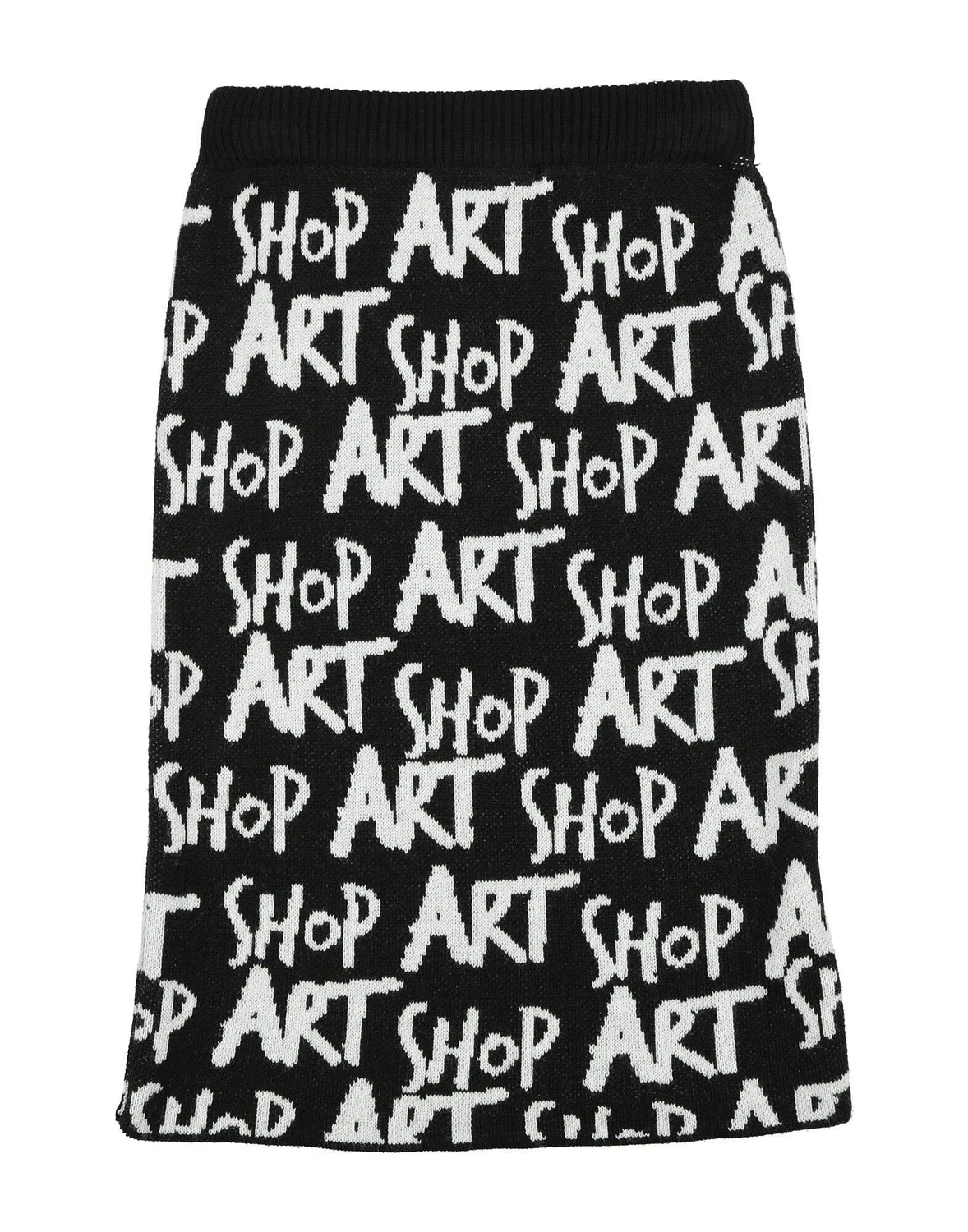 Детская юбка для девочек жаккардовая вязаная Shopart, черный — фото 2