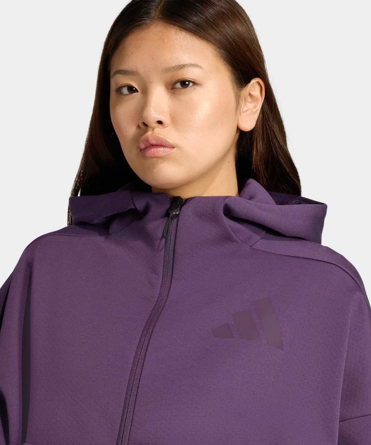 Женский худи с длинным рукавомAdidas Z.N.E. Full Zip, Violett — фото 3