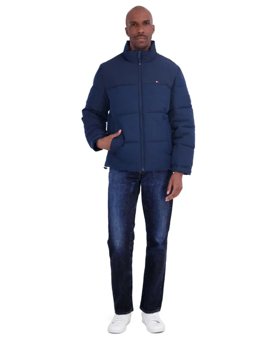 Утепленная куртка-пуховик с капюшоном, без капюшона Tommy Hilfiger, Midnight Navy — фото 2