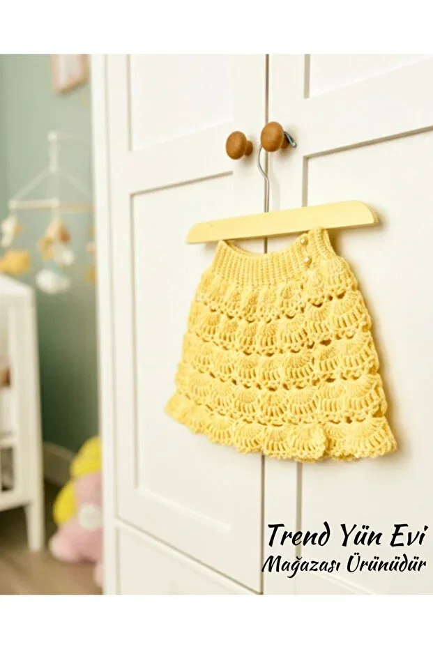 Детская юбка для девочек вязаная Trendyünevi, Yellow — фото 2