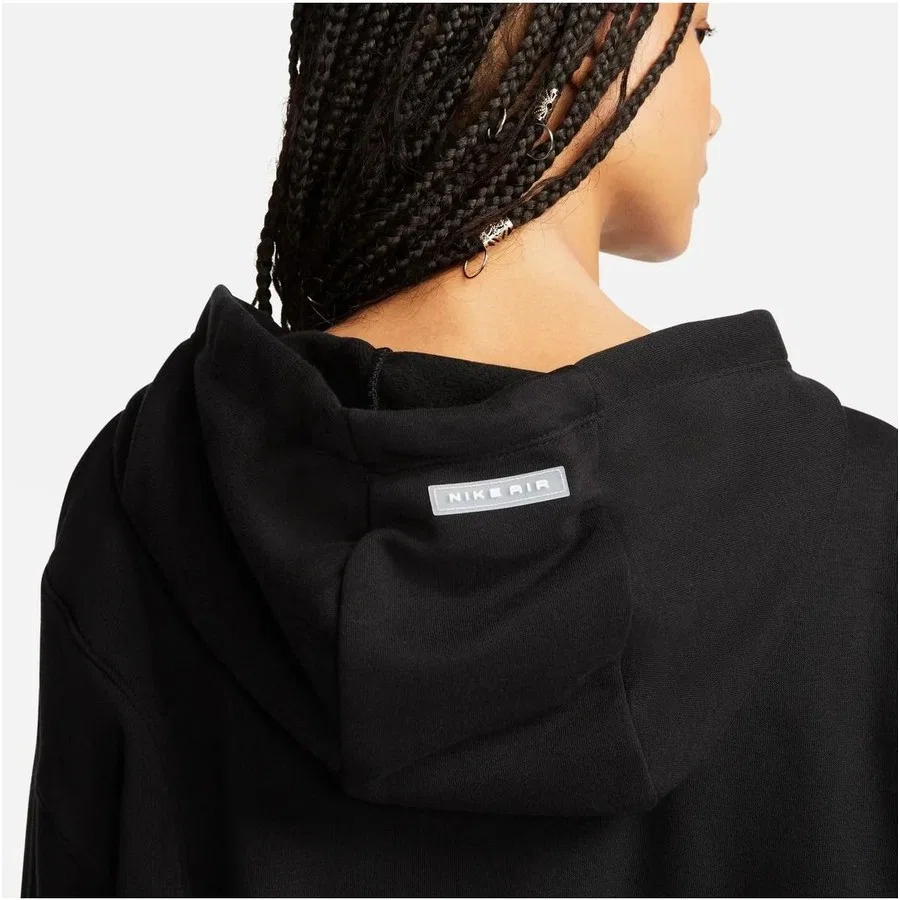 Худи Nike Sportswear Air Oversized Mod Crop Fleece, XL, Черный — фото 4
