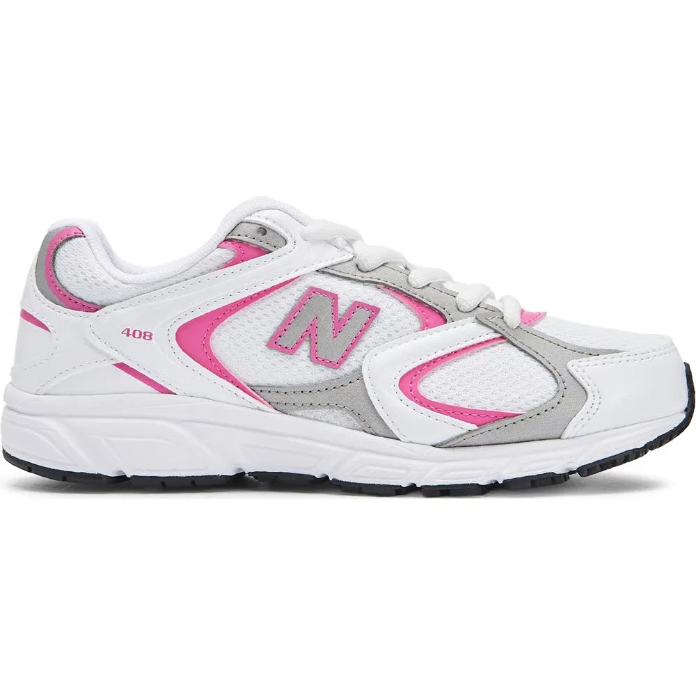 Детские кроссовки 408 New Balance, White/Pink — фото 2