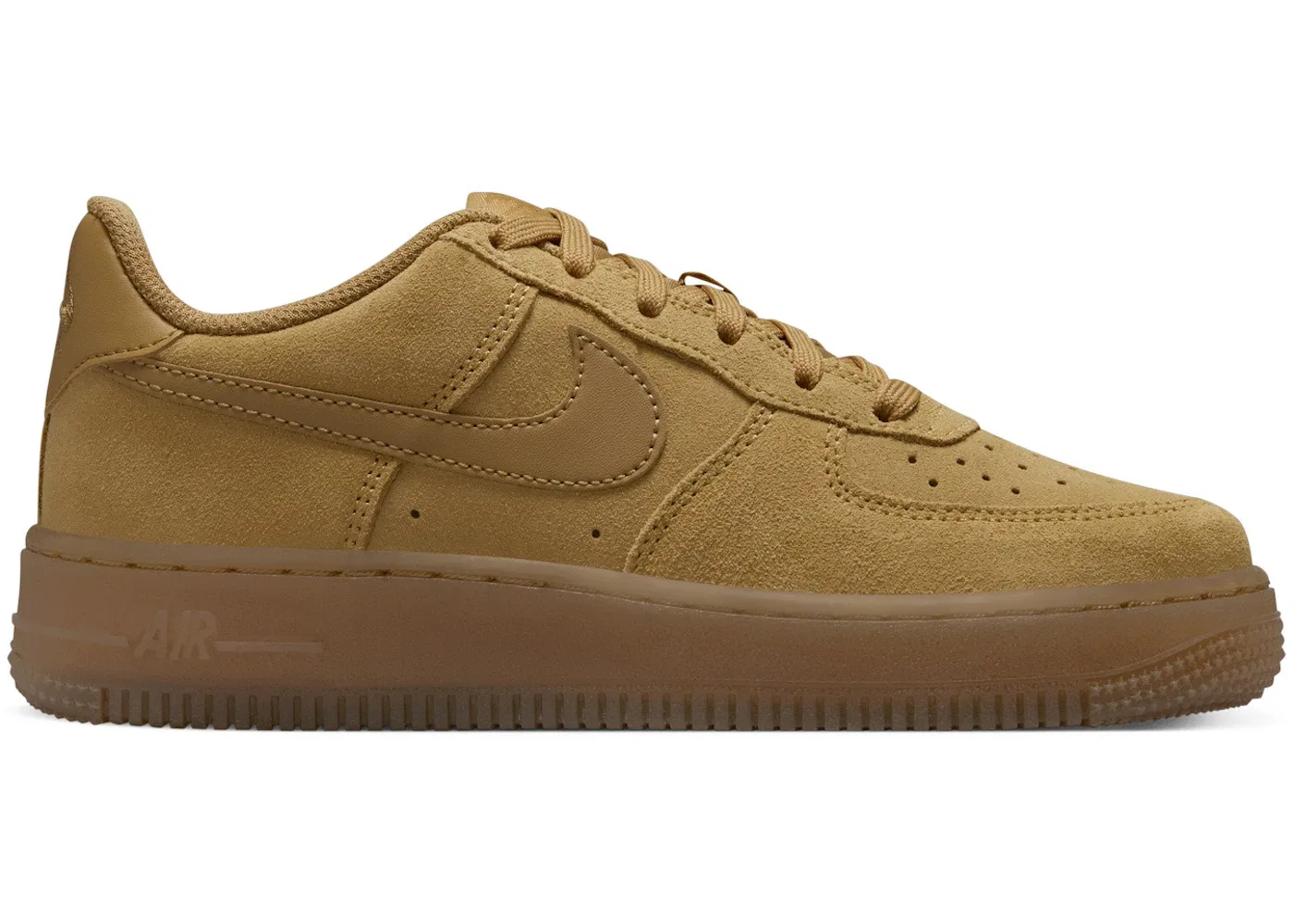 Детские кроссовки lifestyle с замшевыми элементами Nike Air Force 1 Low LV8, Wheat/Gum Light Brown/Wheat