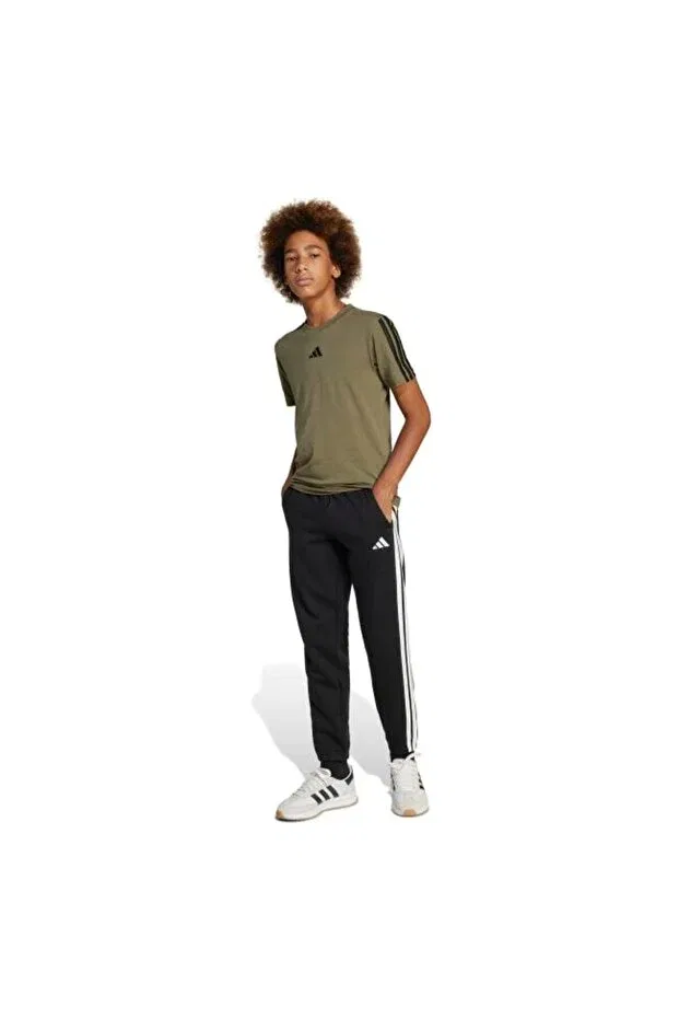 Детские спортивные штаны для девочек зауженные Adidas, Black — фото 4
