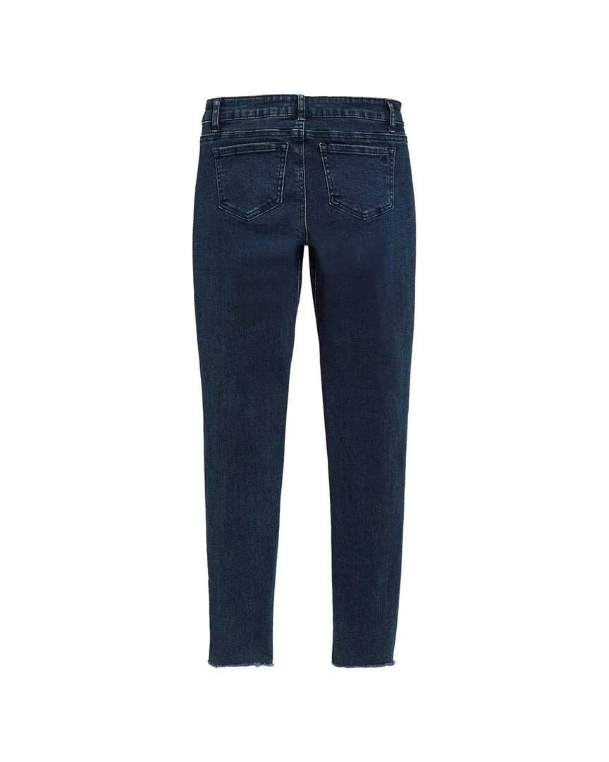 Детские джинсы для девочек с эффектом потертости Diane Basic Destructed Mid Rise Skinny tractr, синий — фото 2