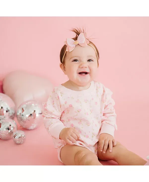 Детский комбинезон для девочек с длинным рукавом Sweet Wink, Light Pink — фото 2