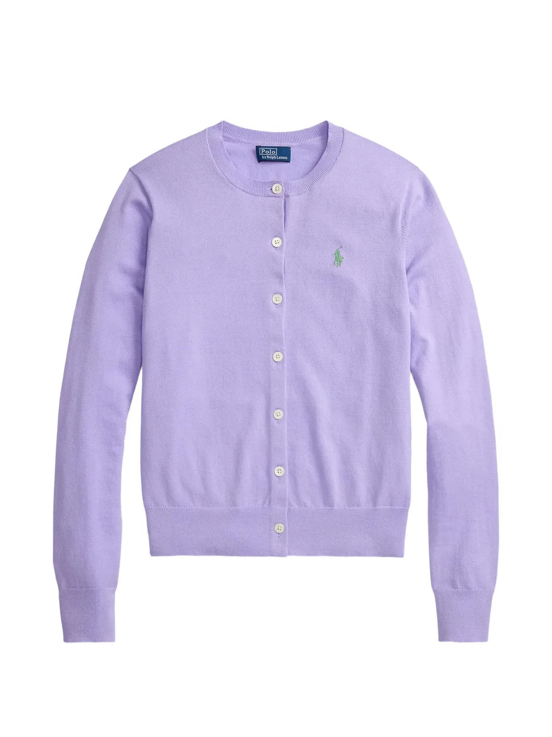 Polo Ralph Lauren Кардиган с вышитым логотипом фиолетовый