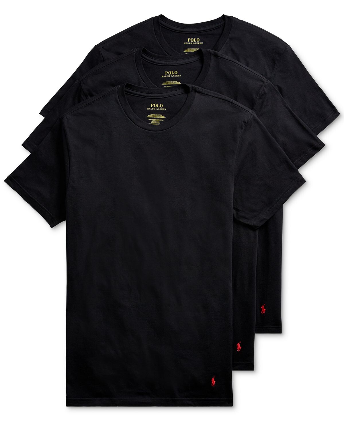 

Мужская классическая майка, 3 шт. в упаковке Polo Ralph Lauren, мульти