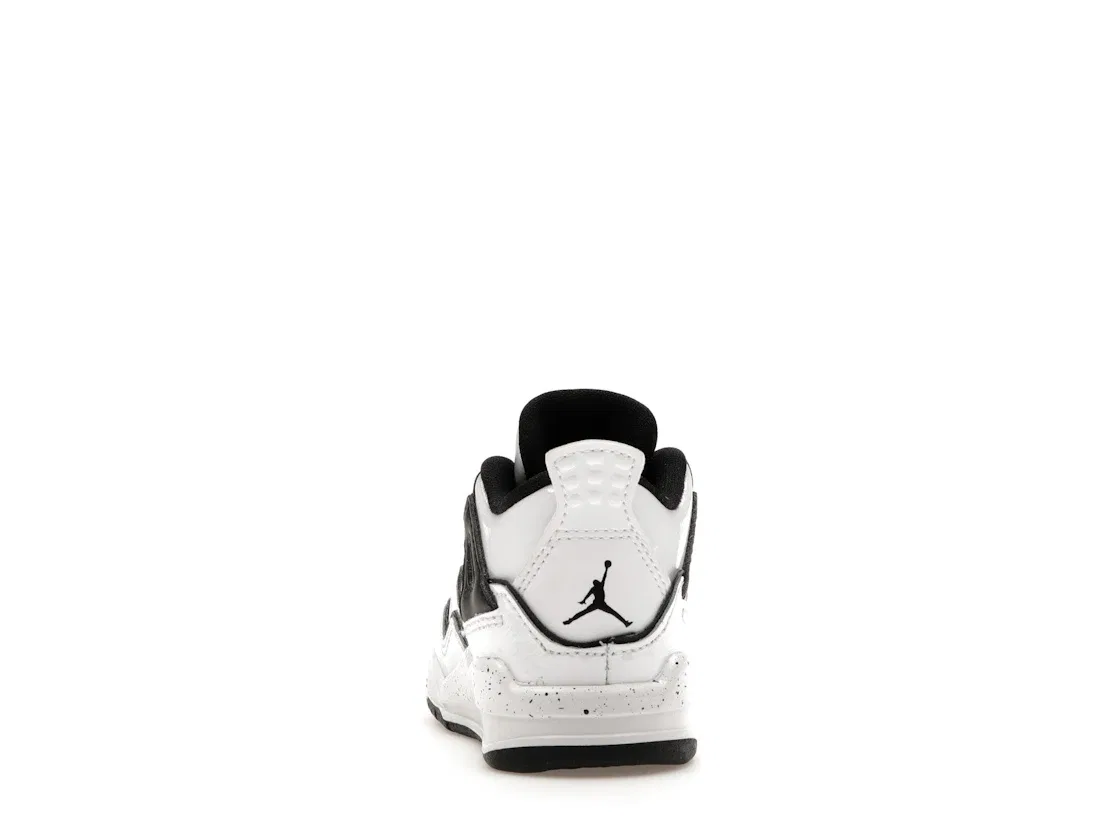Детские кроссовки Lifestyle Jordan 4 Retro, White/Black-Volt — фото 4