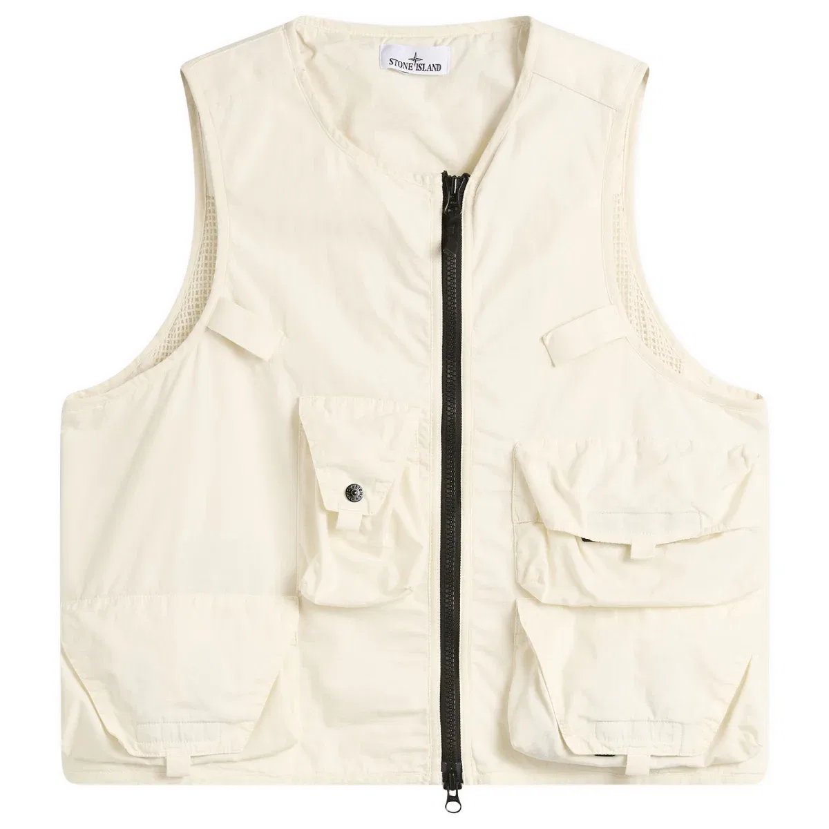 Жилет технический Cotton Nylon Micro Ripstop Stone Island, Ivory