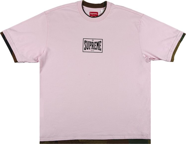 

Футболка Supreme Layered Short-Sleeve Top 'Pink', розовый