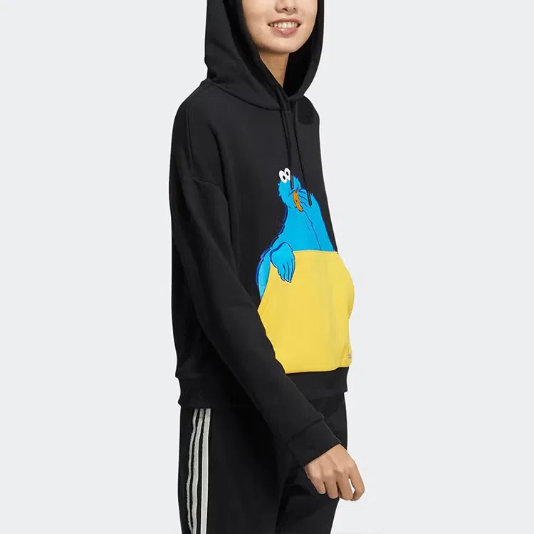Худи с карманом Sesame Street Adidas, черный — фото 3