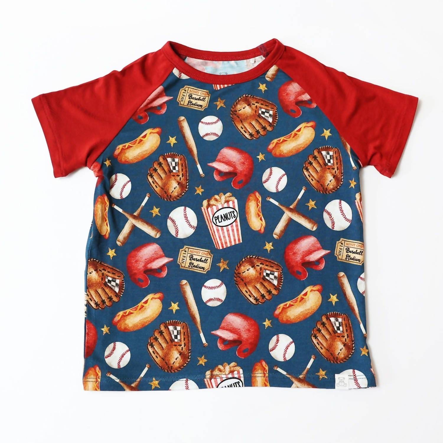 

Футболка Kids Home Run Bamboo в сине-красном цвете Charlies Project