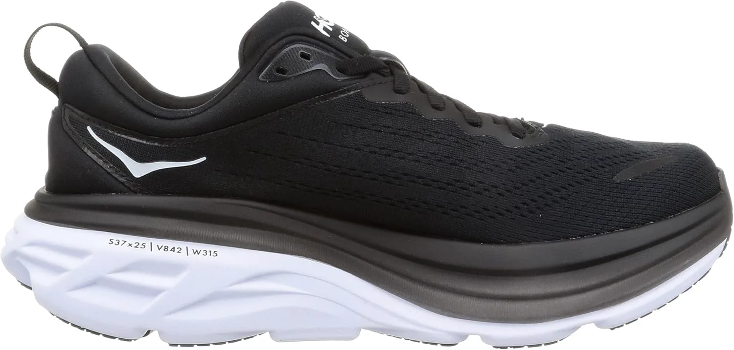 HOKA] Мужские кроссовки 1123202 Bondi 8 [параллельный импорт], мультиколор/черный/белый — фото 2
