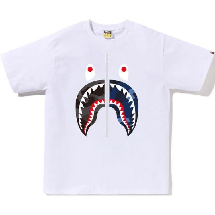 

Футболка мужская A Bathing Ape, белый/фиолетовый