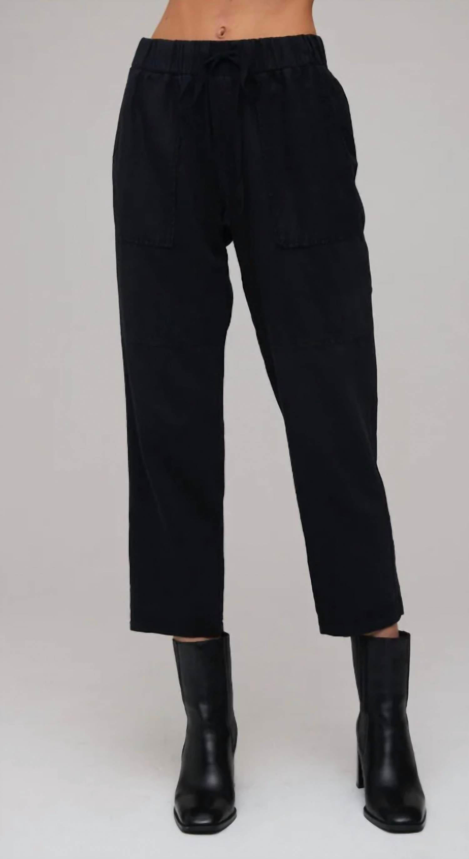 

Брюки Utility Tie Waist черного цвета Bella Dahl