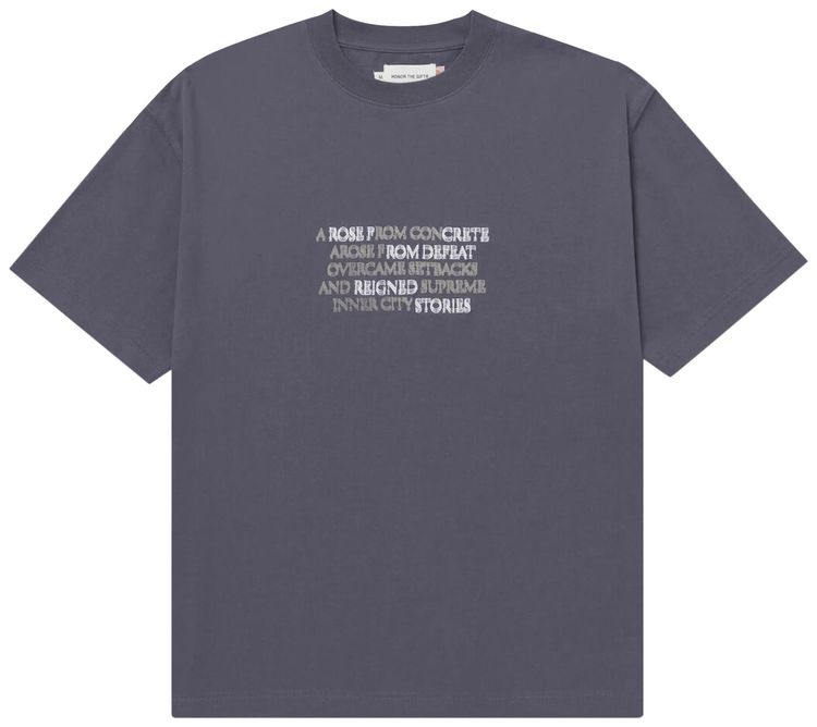 

Футболка Honor The Gift Rose From Concrete Tee 'Grey', серый
