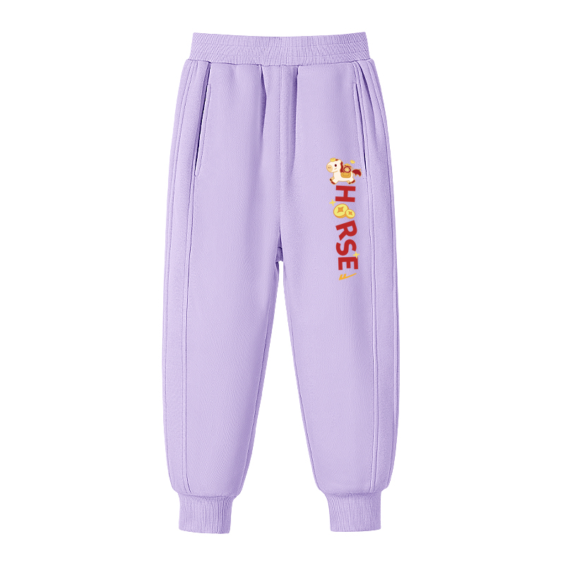 

Детские спортивные штаны Moderate WARRIOR, [fleece-lined]светло-фиолетовый/h красный horse k