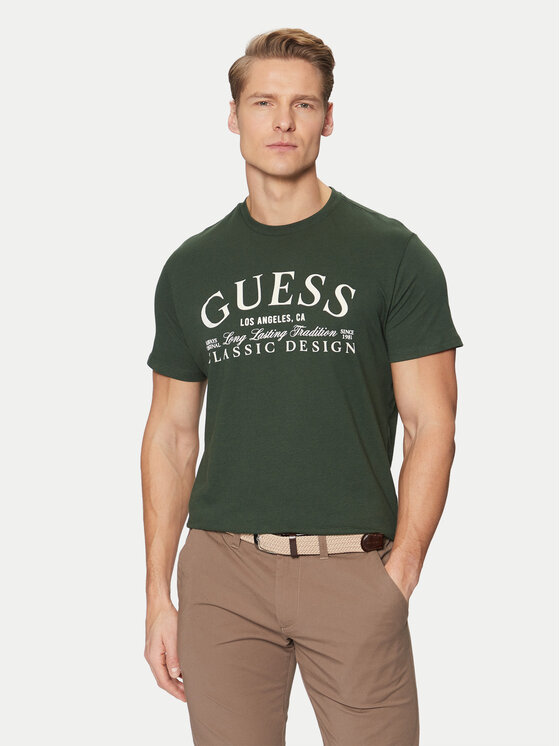 

Футболка стандартного кроя Guess, зеленый