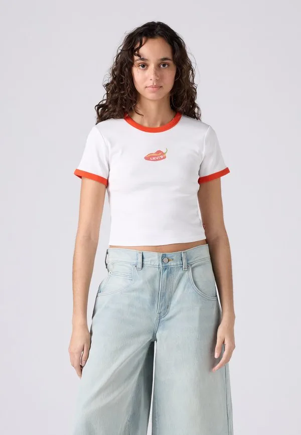 Футболка с графическим мини-принтом в виде колеровки Levi'S, Lse_Spicy Pepper W Glitter Bright White — фото 2