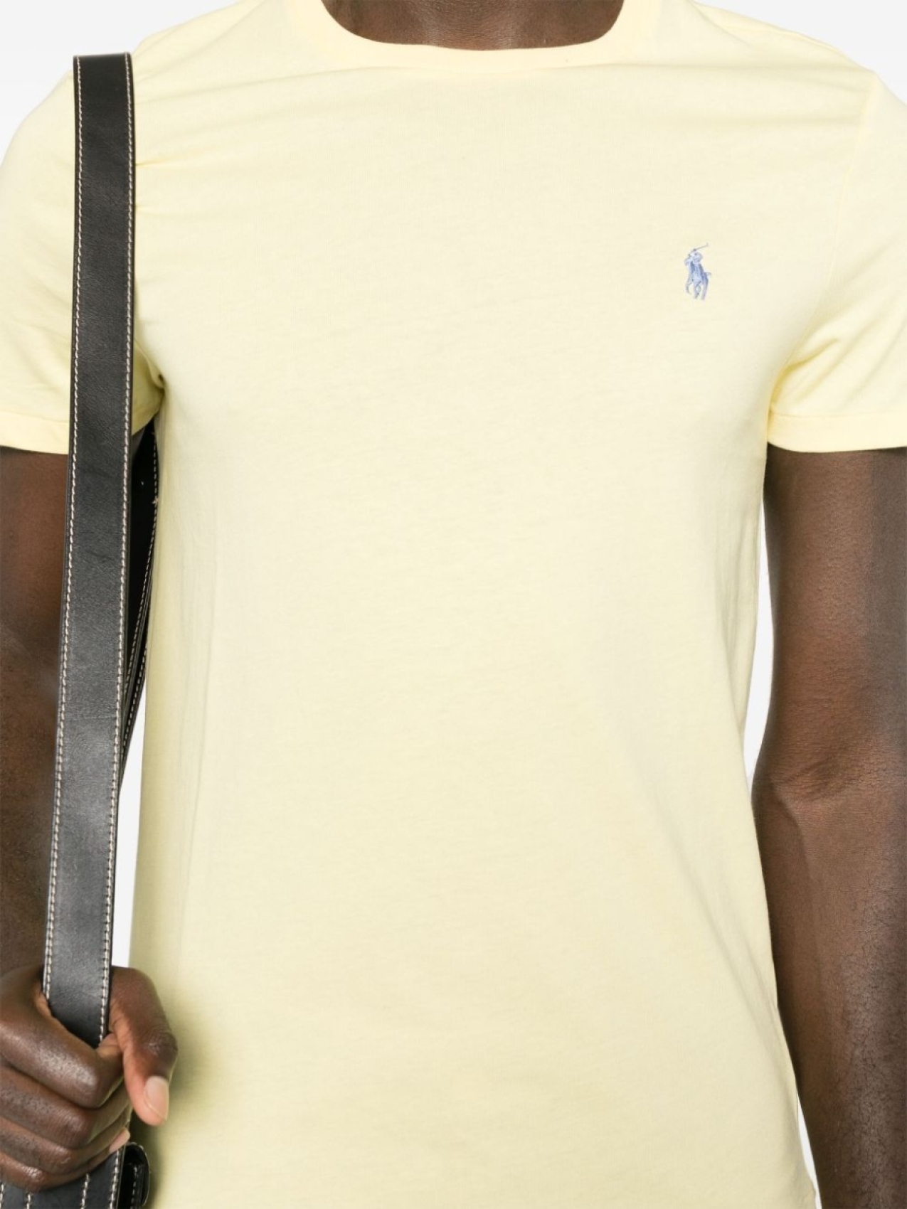 Polo Ralph Lauren футболка с вышивкой Polo Pony, желтый — фото 4