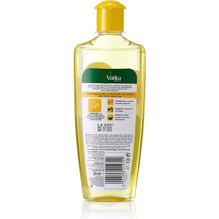 Масло для волос Vatika Naturals Egg Protein Deep Conditioning 200 г — польза натурального яйца для кондиционирования, восстановления и укрепления Dabur International — фото 2